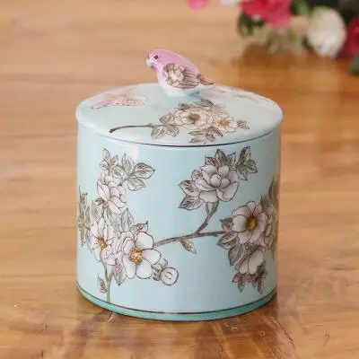 Изысканная фарфоровая банка ручной росписи украшение для дома конфеты зубная