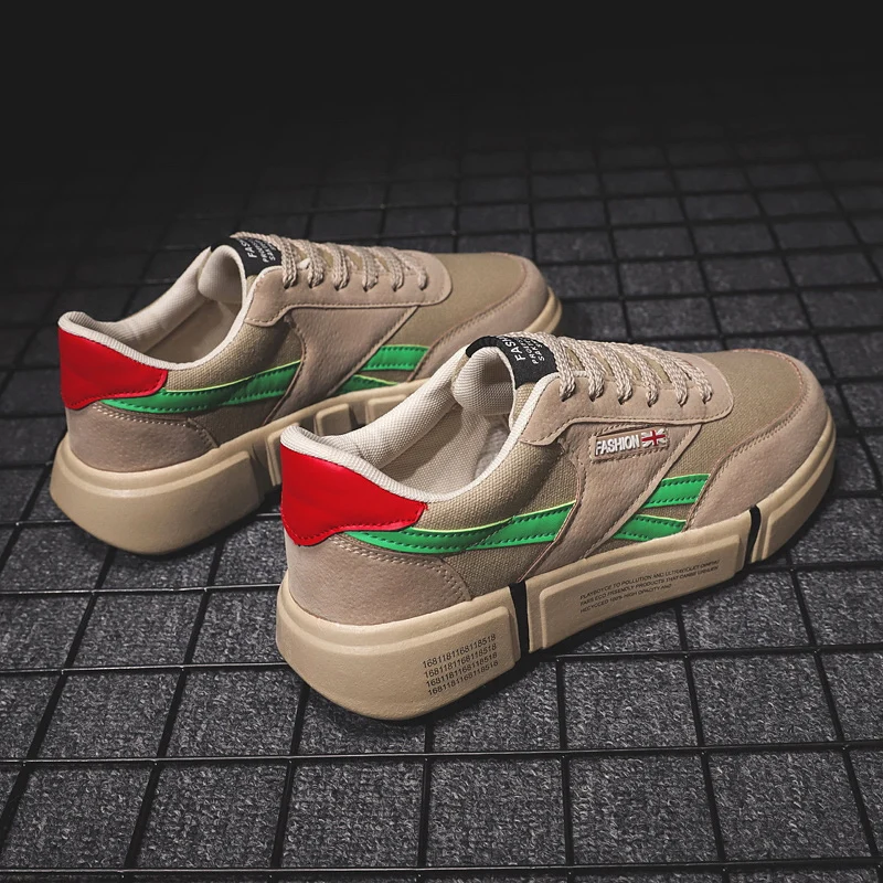 Мужские парусиновые кроссовки повседневные криперы на платформе размера плюс 39