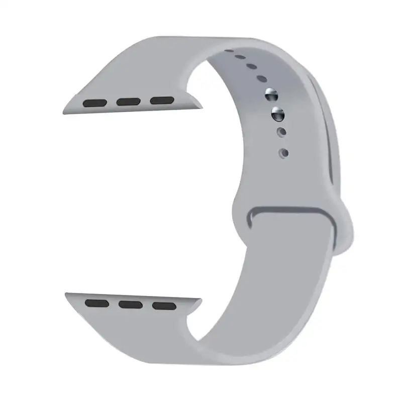 Fog Joyozy 25 цветной мягкий силиконовый спортивный ремешок для apple watch полосы 42 мм/38 мм серии 4/3/2/1 для apple watch band - Цвет ремешка: Fog