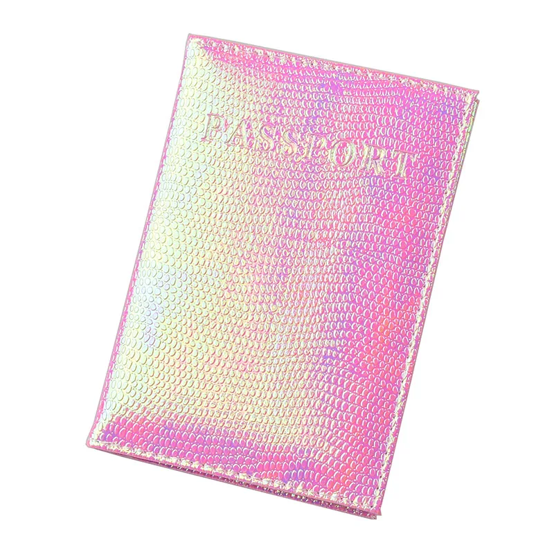DIKEDAKU Блестящий Пу кожаная обложка для паспорта Для женщин проездного билета