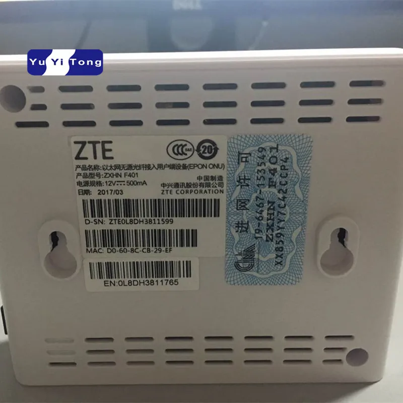 ZTE ZXA10 GPON FTTH UN ONT F643 SFU маршрутизатор режим FTTO с 1GE портами той же функции что и F601 F401