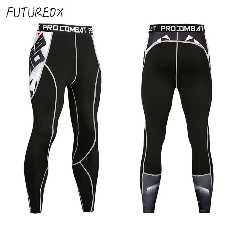 Новейший компрессионный костюм для фитнеса футболка мужчин с принтом MMA muscle