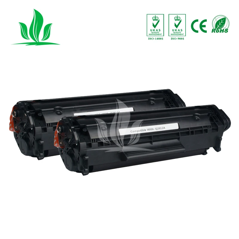 2PK Q2612A 2612A 12a тонер-картридж совместимый для HP LJ 1010 1012 1015 1018 1020 1022 3010 3015 3020 3030 M1005
