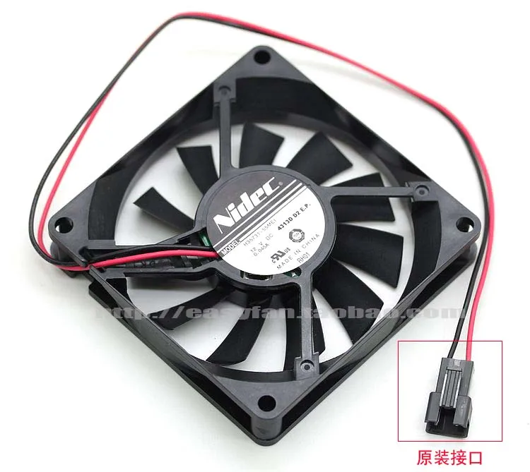 Новый NIDEC 8015 8 см ультра-тонкий тишина блок питания ATX 2 линии H35731-55MEI Вентилятор