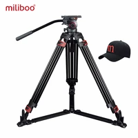 miliboo mtt609a professional heavy duty hydraulic head ball camera tripod for camcorderdslr stand video tripod load 15 kg max
