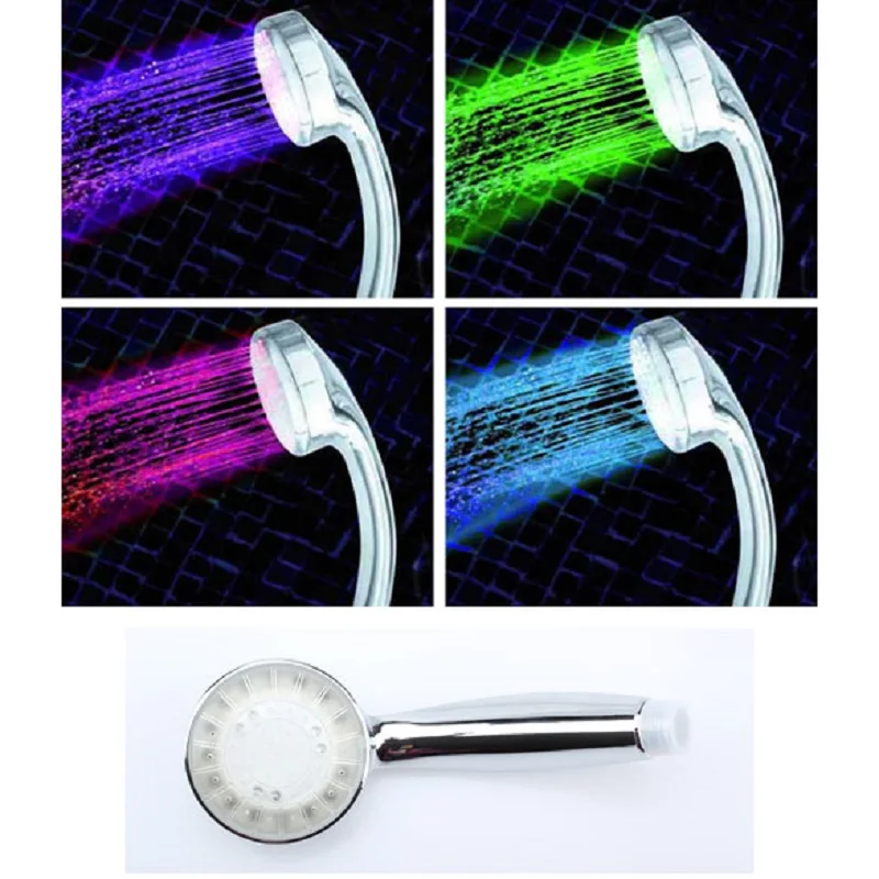 Круглая светодиодная душевая головка светодиодный светильник сменный душевой