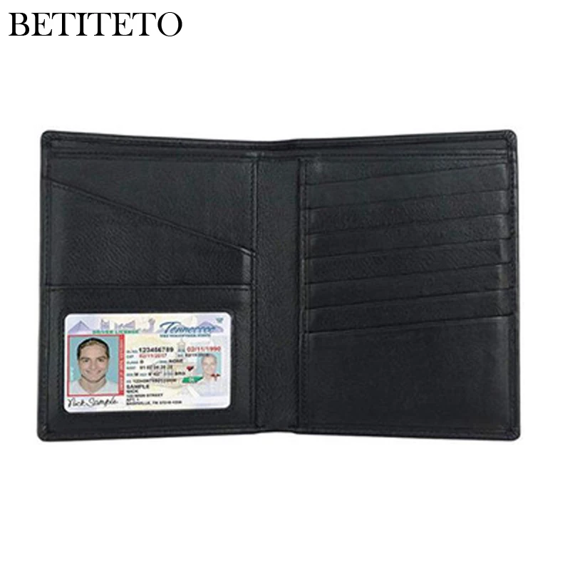 Betiteto натуральная кожа Обложка для паспорта мужская на паспорт ID кредитный