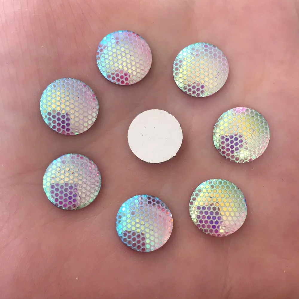 Новинка DIY 80 шт. 12 мм AB Смола круглая Стразы плоские для альбома телефона ручной