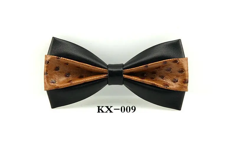 Bow Tie Элегантный мужской галстук-бабочка из искусственной кожи в цветочек, клетку, полоску, леопарда, Пейсли, на шею, повседневный мужской деловой галстук-бабочка, для свадьбы, вечеринки, ручной работы, подарок - Цвет: Bow Tie