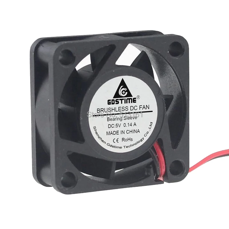 2 шт. в наборе Gdstime 4015 4 см 40 мм 5В 2Pin 40x40x15 Тихая фотография|mini cooling fan|cooling fansilent fan |