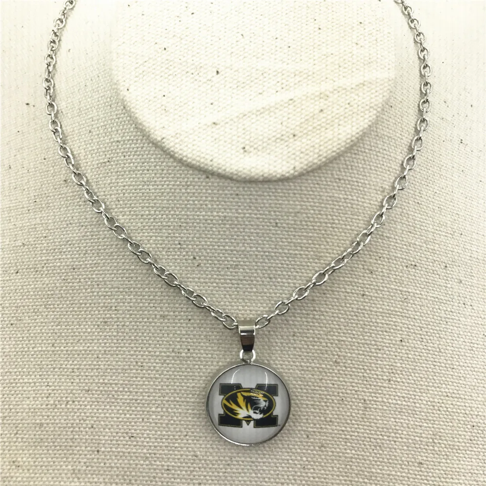 10 шт./лот Спортивное ожерелье США Миссури Тигр команда кулон ювелирные изделия с