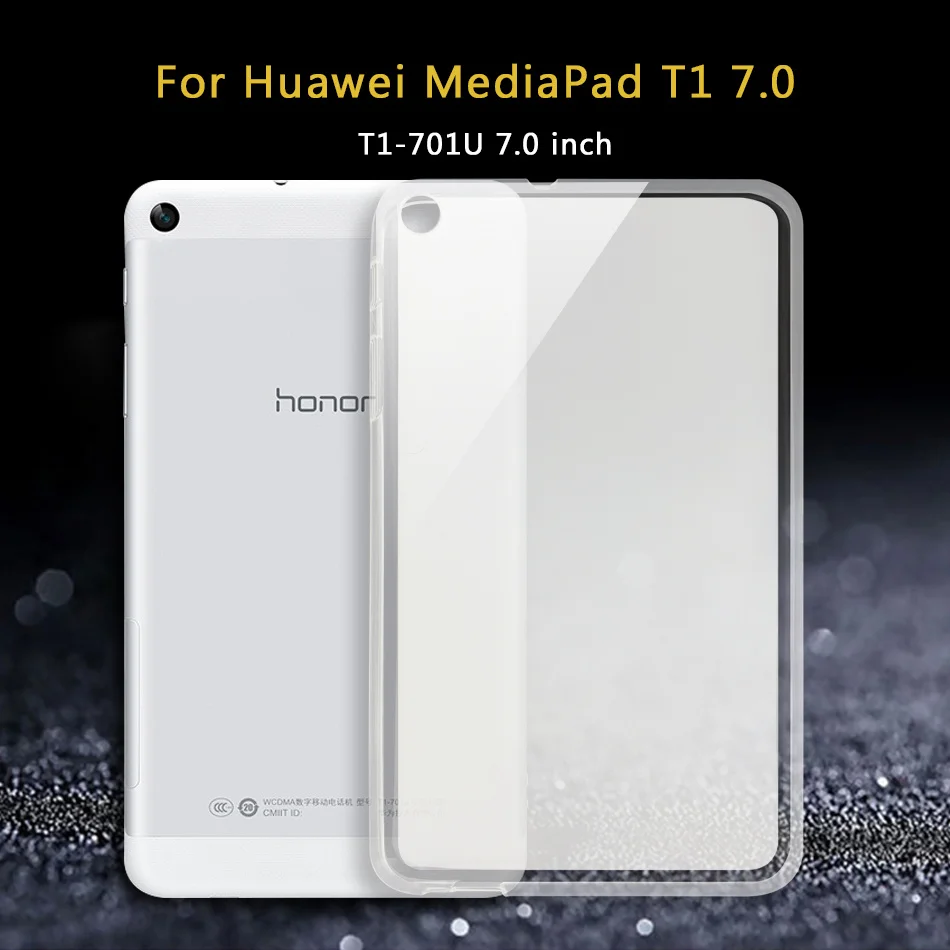 T1 7.0 T1-701U Планшет силиконовый чехол для huawei MediaPad T1 7,0 8,0 10,0/Медиа Pad T2 Pro 7 8 10/T1-701U S8-701U T1-A21L T1-A21W Мягкая обложка чехол - Цвет: T1 7.0 T1-701U