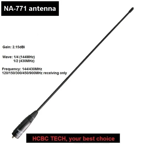 NAGOYA 771 двухдиапазонная антенна с высоким коэффициентом усиления 144 МГц 430 дБ SMA-F VHF/UHF для BAOFENG UV-9R CB радио приемопередатчик
