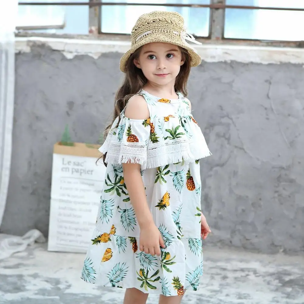 Kidlove/стильные платья для девочек платье принцессы с открытыми плечами и