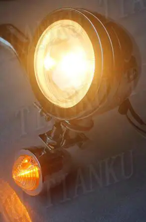 Металлический указатель поворота для вождения противотуманных фар Kawasaki Vulcan Classic