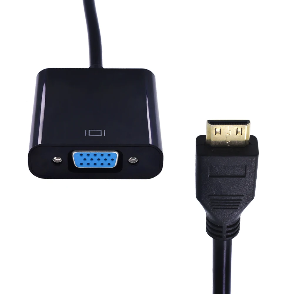 TISHRIC MINI HDMI к VGA Adaapter 1080P цифро аналоговый аудио конвертер кабель для ноутбука TV Box