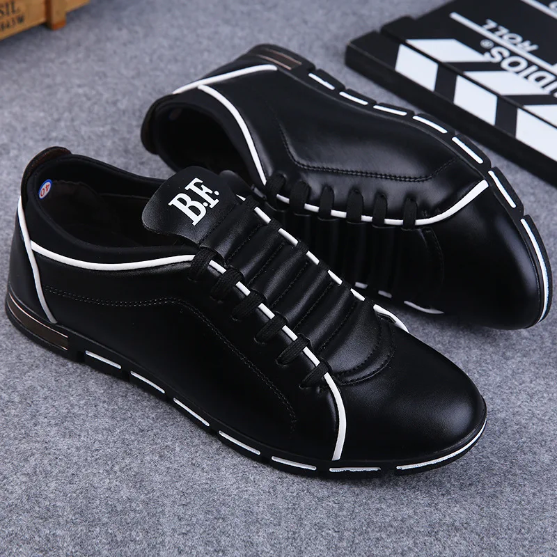 New PU Leather Men Casual Shoes 2018 Spring Autumn Fashion For Male Footwear Plus Size 45 46 47 48 HX178 | Обувь