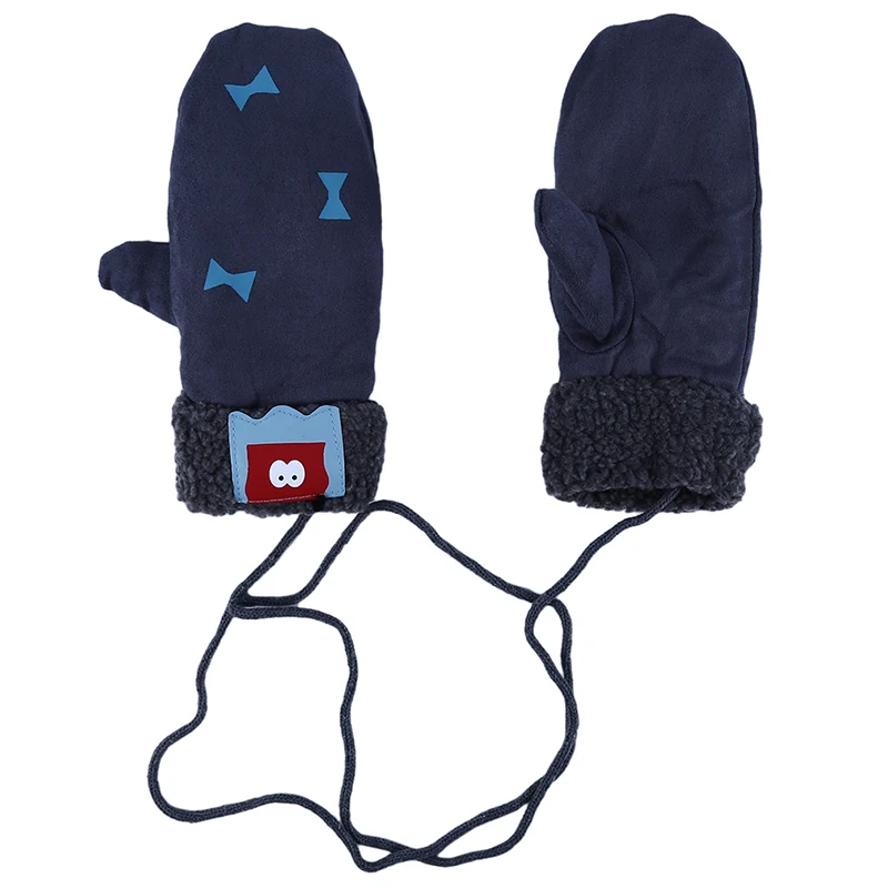 Autumn Winter Fashion Female Gloves Cute Cartoon Warm Thicken Mittens Outdoor Antifreeze Hanging Neck | Аксессуары для одежды