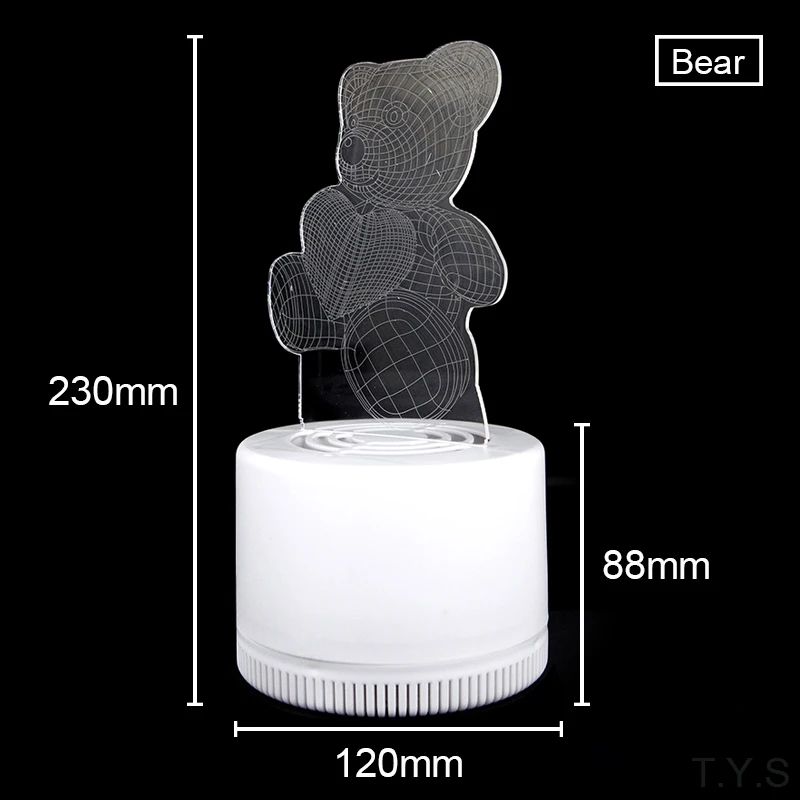 3D УФ москитный убийца наружный светильник ночного освещения USB СВЕТОДИОДНЫЙ