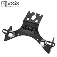bjmoto motor number plate bracket for kawasaki zx 6r zx6r 2009 2017 motorcycle alumium license plate frame licence holder
