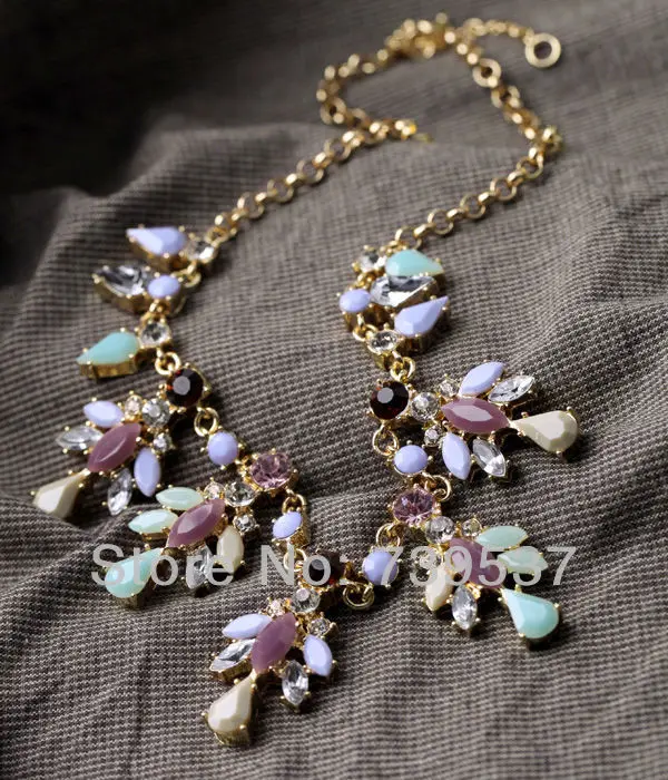 Евро американский стиль полированный Золотой Цвет Смола духи ювелирные изделия ожерелье|necklace necklace|perfume