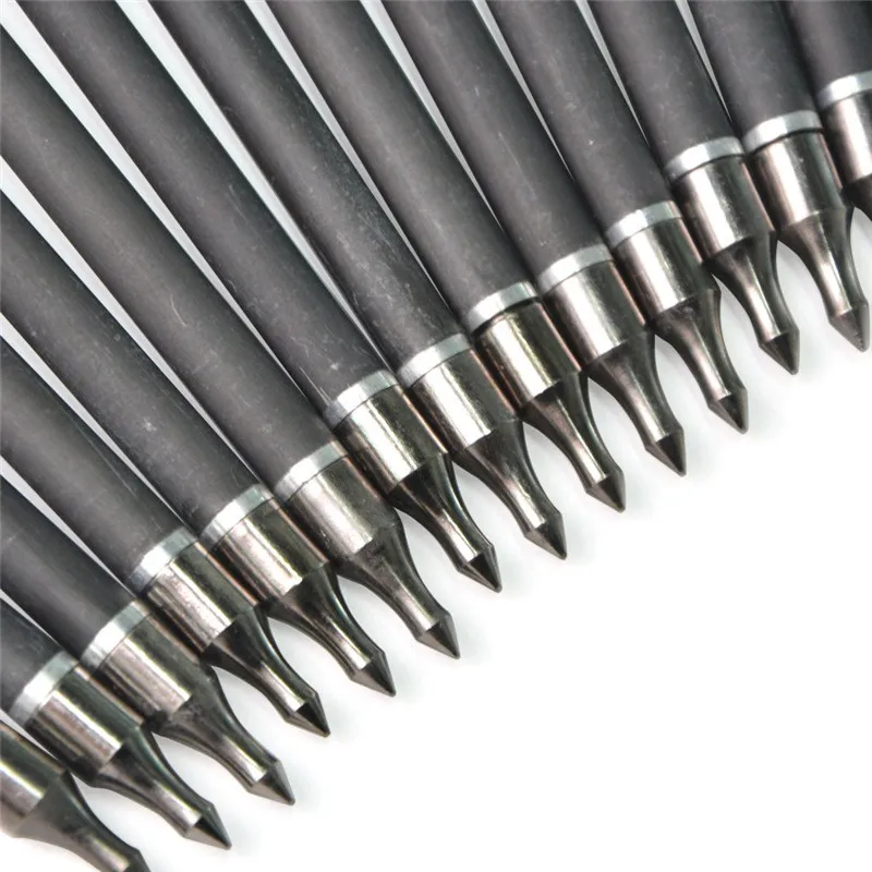 

12pcs 30" Spine 400 Archery Carbon Arrows Explosion Proof Ring Nocks With Arrow Quiver For Outdoor Hunting Shooting Accessories