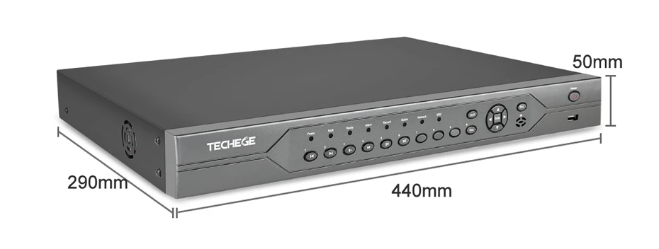 Techege 16CH 5MP POE NVR 48 В реального PoE NVR 5MP 3MP 4K Сетевой Видео Регистраторы для ip-камеры с питанием по POE P2P XMeye CCTV Системы Onvif FTP