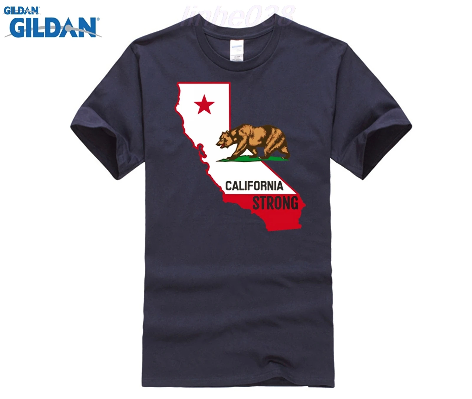 CALIFORNIA STRONG SHIRT Summer men's printed T-shirt | Мужская одежда