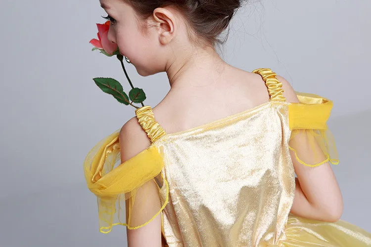 Костюм принцессы Белль Красавица и чудовище бальное платье для девочек вечернее