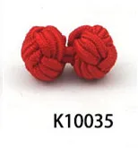 K10035 1 пара 49 цветов запонки для рубашек мужские многоцветные эластичные тканевые запонки Шелковый узелок шаровая манжета запонки горячая распродажа - Окраска металла: K10035