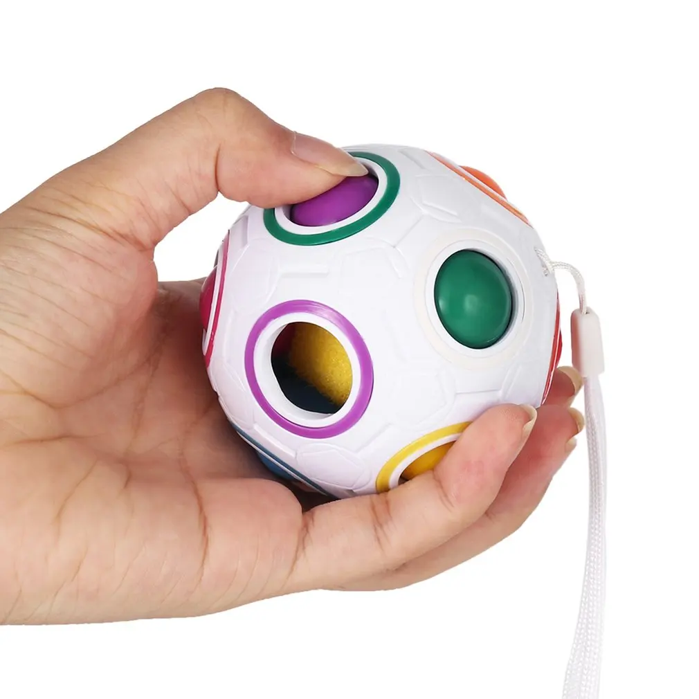 Волшебный шар Радуга для детей Fidget Cube Сферический магический куб мяч антистресс