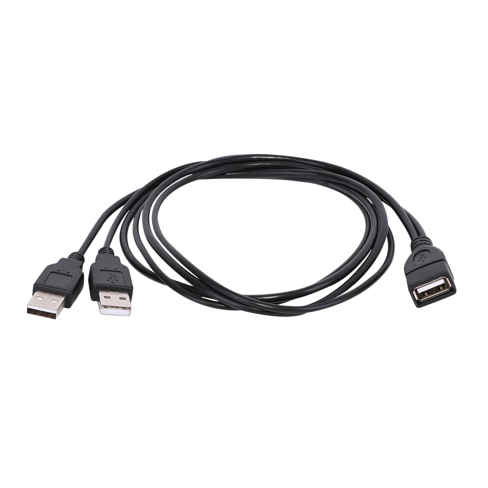 USB 2 0 A Женский до двойной Мужской концентратор адаптер питания Y сплиттер кабель