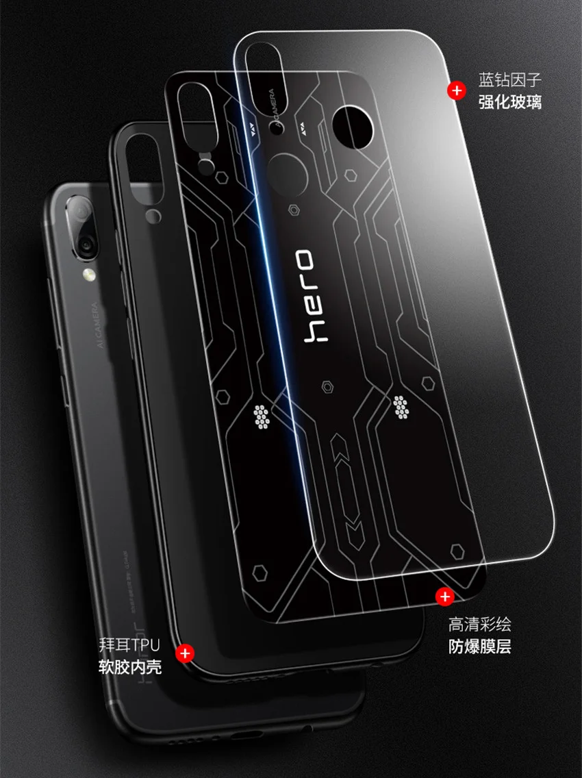 Aixuan стеклянный чехол для Xiaomi Redmi note 7, чехол из закаленного стекла, силиконовый защитный чехол для Redmi Note 7 pro, чехлы