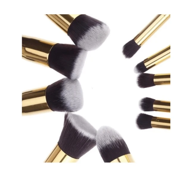 10 pcs professional makeup brush Set tools Powder Foundation Eyeshadow Lip Eyeliner Blush Marble Make Up Brushes Kit | Красота и