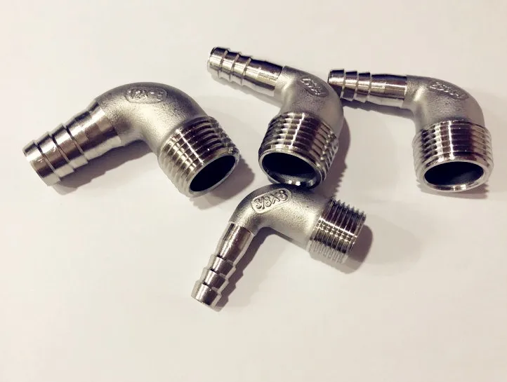 Бесплатная доставка водоворот 1/2 &quot(DN15) 90 градусов шланг фитинг из нержавеющей
