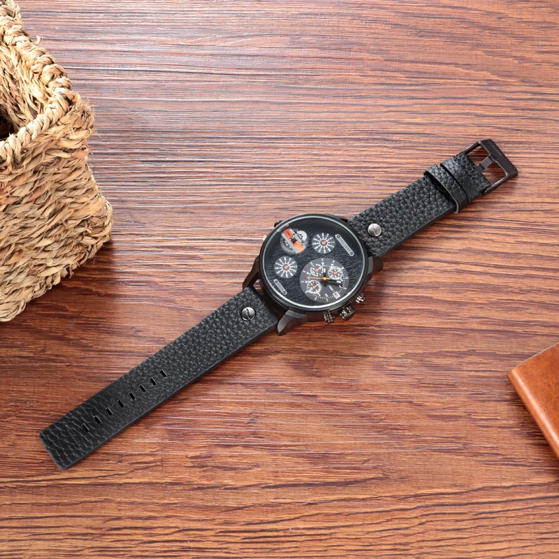 Бренд cagarny кварцевые часы для мужчин подарок большой циферблат Роскошные