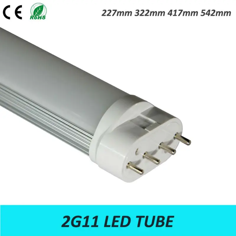Светодиодная трубсветильник лампа 2g11 12 Вт с 4 контактным основанием чип 2835smd Pll