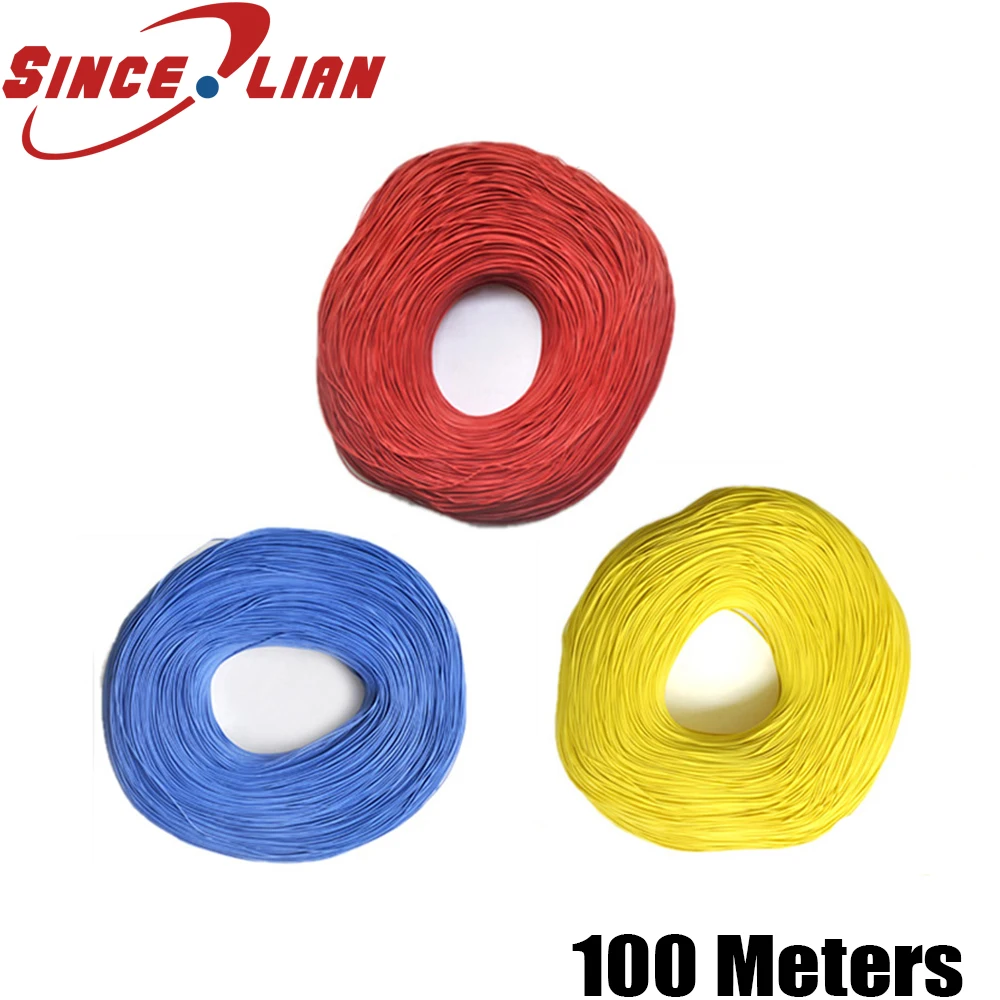 

100 meters Ultra-fine Wire OD 1.3MM Anual Home Electrician Repair DIY Using Thin Wire BVR Fine Copper Wire