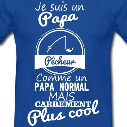 Новая модная футболка с надписью Papa Pecheur Carrement Plus | Мужская одежда