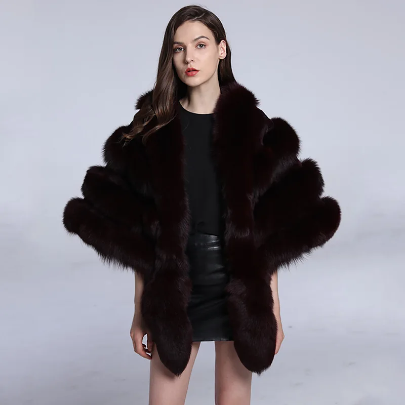2018 new paragraphs ms fox fur coat MAO female qiu dong season short han edition shawl | Женская одежда