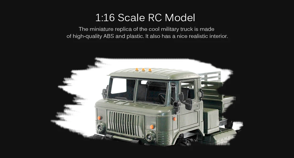 WPL B-24 пульт дистанционного управления военный грузовик DIY внедорожный 4WD RC автомобиль 4 колеса багги привод скалолазание GAZ-66 автомобиль на день рождения подарок игрушка