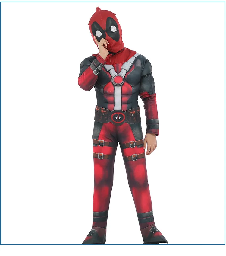 Детский маскарадный костюм Дэдпул, Deadpool X Man, для мальчиков, Zentai, 3D, боди, для детей, для Хэллоуина, аниме, для вечеринки, маскарадный костюм, комплекты