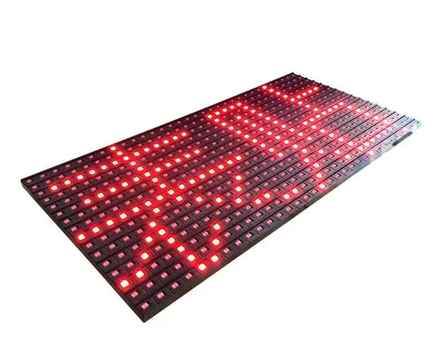 2 шт. SMD P10 Красный полуоткрытый внутренний дисплей модуль 32*16 пикселей 320*160 мм высокая яркость hub12 для прокрутки сообщения