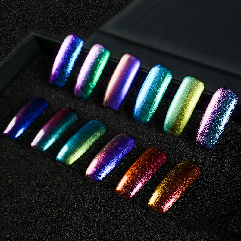 2 шт./лот набор УФ гель лаков для ногтей Хамелеон Блестящий светодиодный