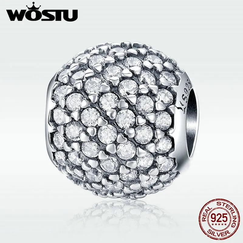 WOSTU 2020 трендовые 925 пробы бусины с серебряными бусинами подходят к оригинальному