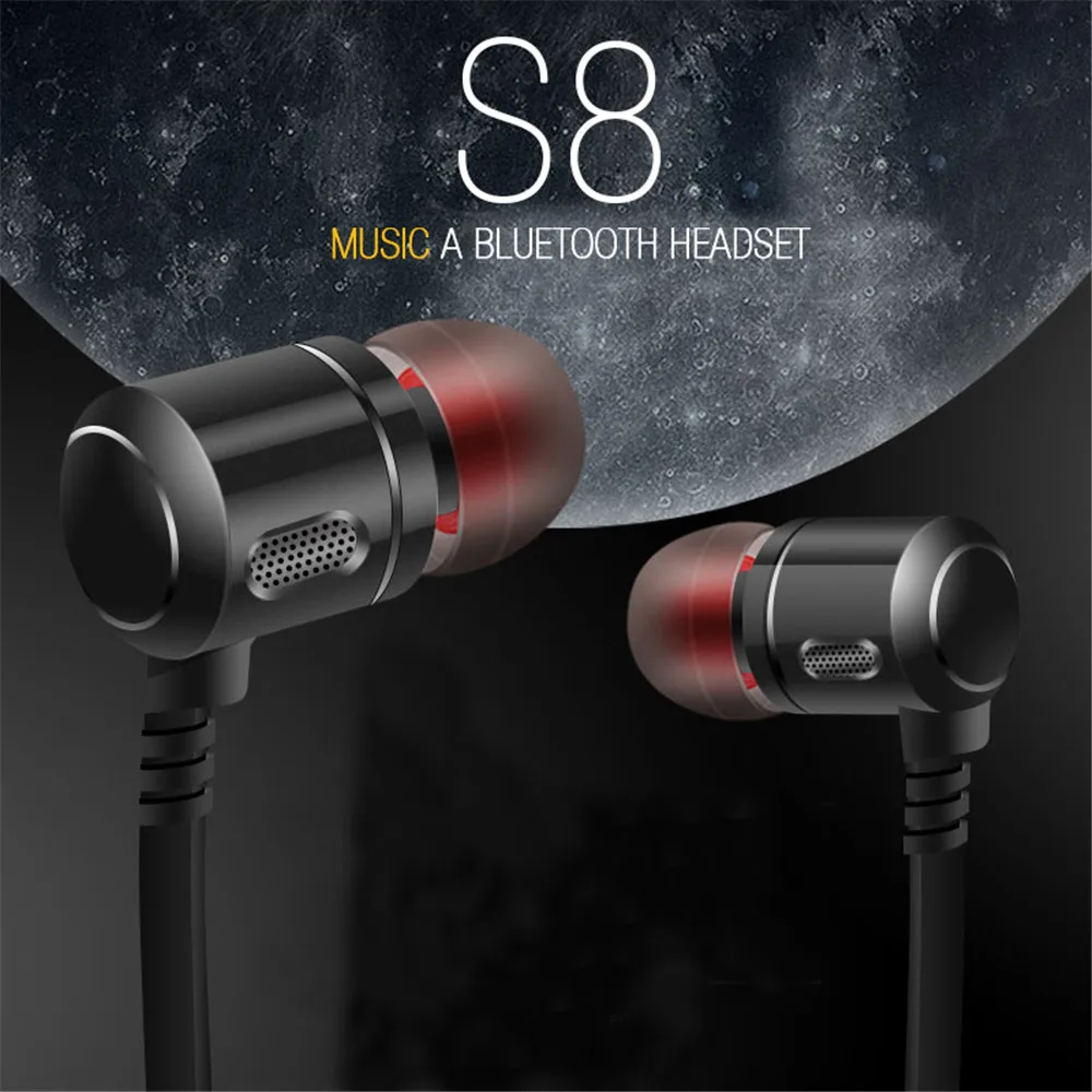 2017 новые S8 Беспроводной наушники Bluetooth Спорт стерео Fone де ouvido для IPhone Xiaomi Samsung