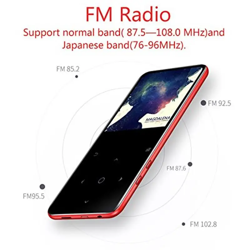 HiFi C6 8 ГБ Портативный встроенный динамик музыкальный плеер без потерь 2 4 дюймовый