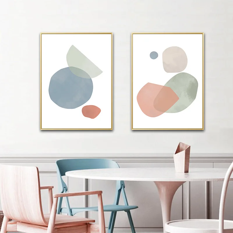 Abstract Shape Poster Geometric Wall Art Canvas Print Minimalist Painting Nordic Decoration Picture Scandinavian Home Decor | Дом и сад