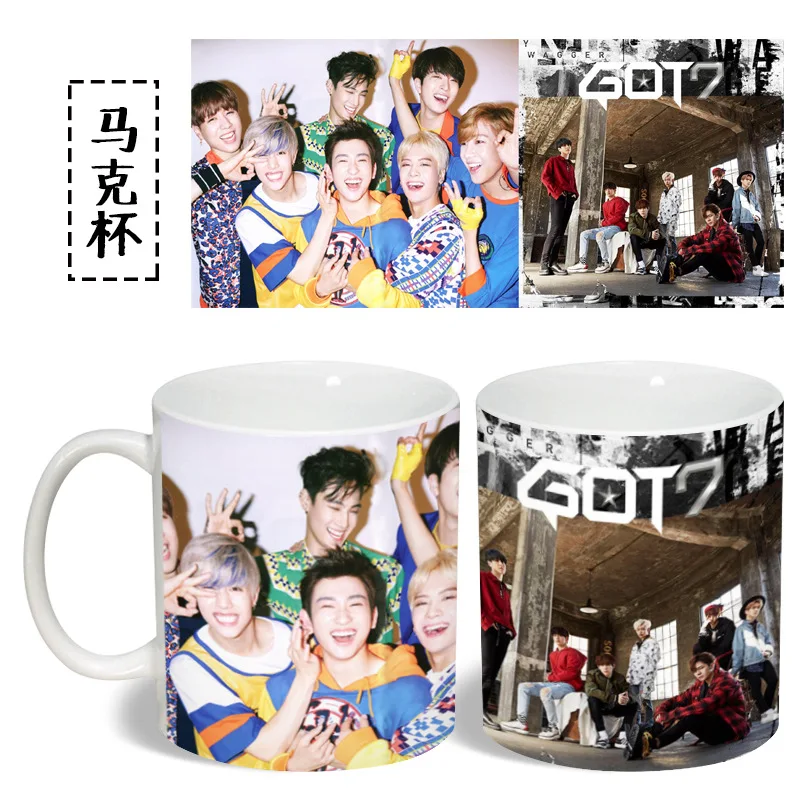 Кофейная кружка [MYKPOP]GOT7 керамическая чашка для воды молока креативная коллекция