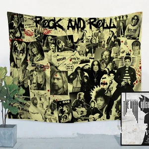 Hip Hop\Rock\Thrash Metal\ Reggae Music Gig Poster Large Flag Curtain Banner HD 4 Hole Tapestry Print Cloth Art Room Decoration
